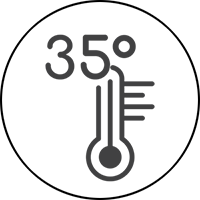 可調低至35°C舒適水溫